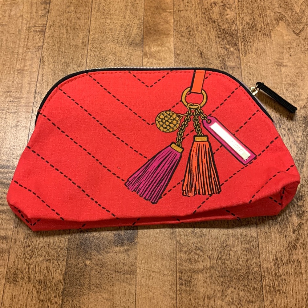 Red Estee Lauder Cosmetic Bag